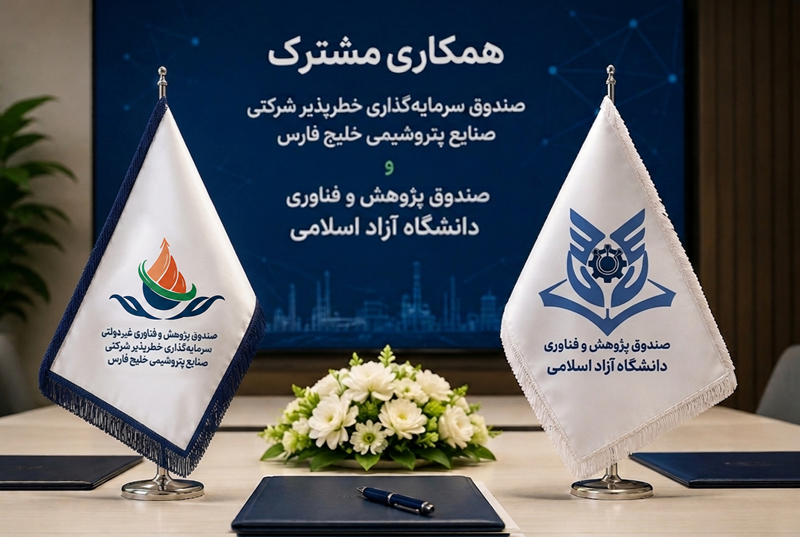 همکاری مشترک صندوق سرمایهگذاری خطرپذیر شرکتی صنایع پتروشیمی خلیج فارس و صندوق پژوهش و فناوری دانشگاه آزاد